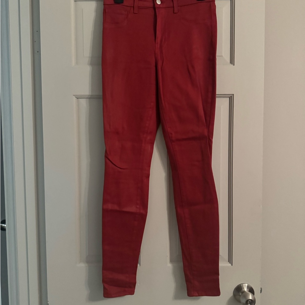 L'AGENCE Red Skinny Jeans
